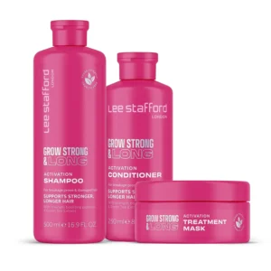 Kit Fortalecedor Lee Stafford: Shampoo, Mascarilla y Acondicionador