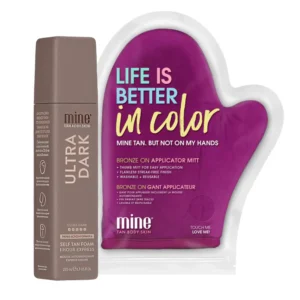 Combo Bronze Collection Mine – Espuma Ultra Dark + Guante Aplicador